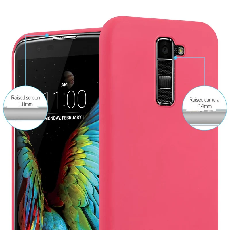 Cadorabo Hülle kompatibel mit LG K10 2016 Schutzhülle aus flexiblem TPU Silikon