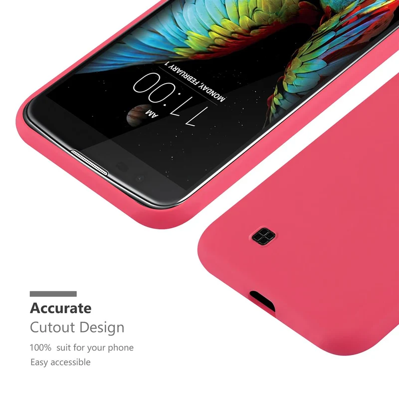 Cadorabo Hülle kompatibel mit LG K10 2016 Schutzhülle aus flexiblem TPU Silikon