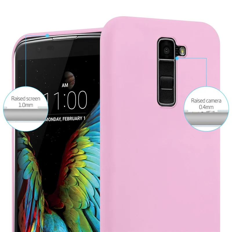 Cadorabo Hülle kompatibel mit LG K10 2016 Schutzhülle aus flexiblem TPU Silikon