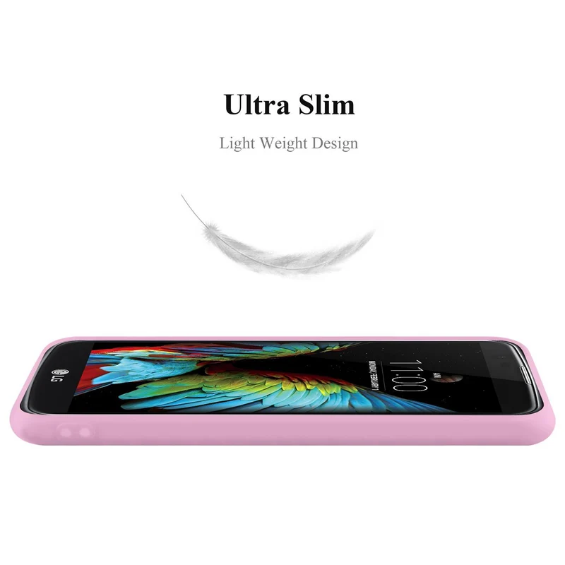 Cadorabo Hülle kompatibel mit LG K10 2016 Schutzhülle aus flexiblem TPU Silikon