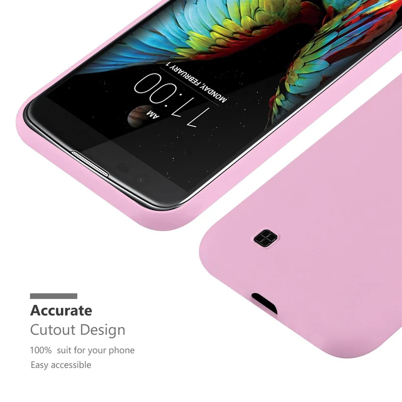 Cadorabo Hülle kompatibel mit LG K10 2016 Schutzhülle aus flexiblem TPU Silikon