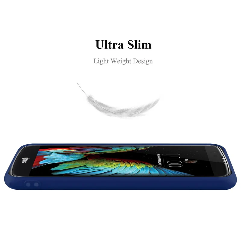 Cadorabo Hülle kompatibel mit LG K10 2016 Schutzhülle aus flexiblem TPU Silikon