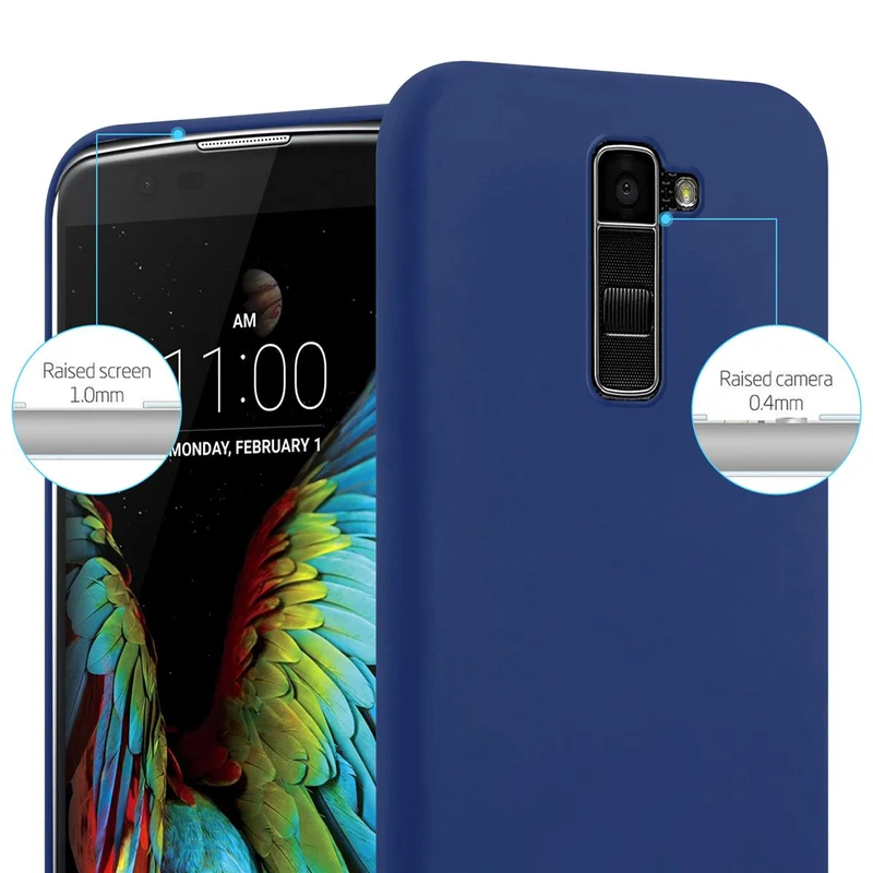 Cadorabo Hülle kompatibel mit LG K10 2016 Schutzhülle aus flexiblem TPU Silikon