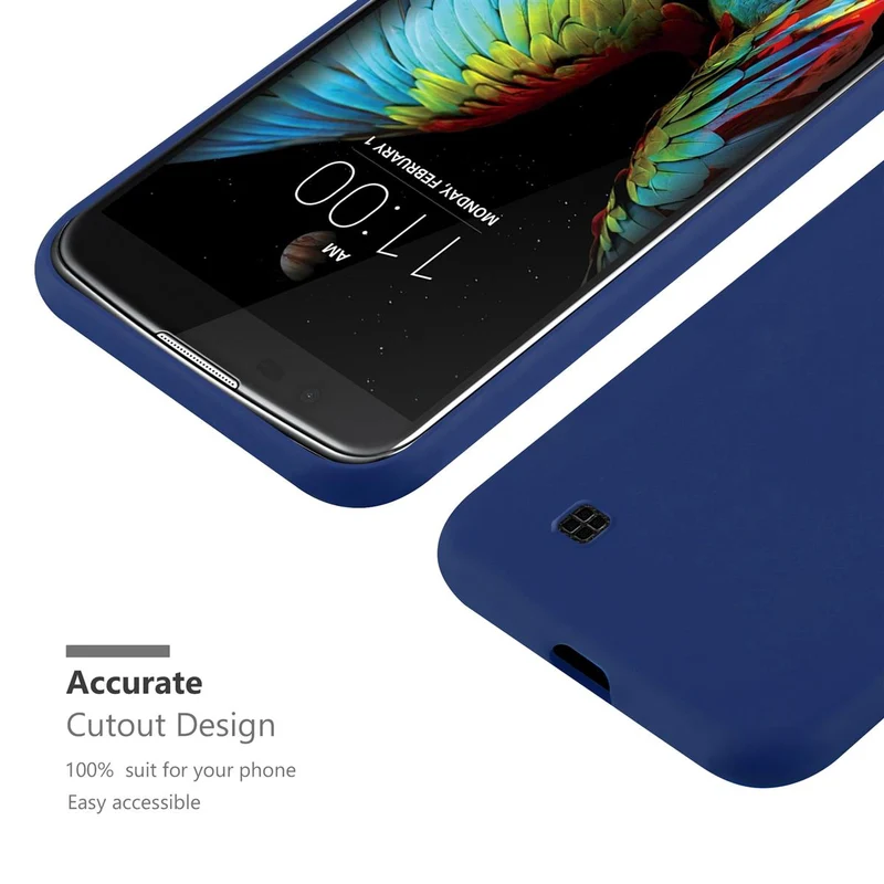 Cadorabo Hülle kompatibel mit LG K10 2016 Schutzhülle aus flexiblem TPU Silikon
