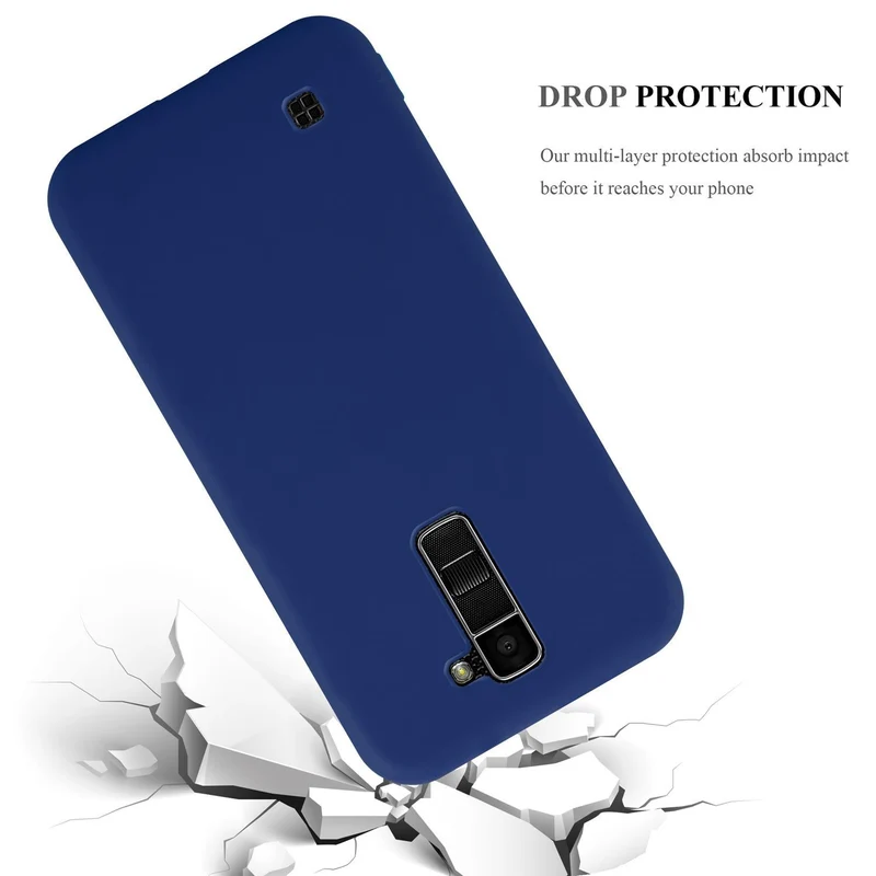Cadorabo Hülle kompatibel mit LG K10 2016 Schutzhülle aus flexiblem TPU Silikon