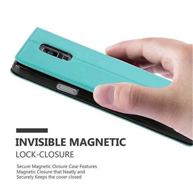 Cadorabo Hülle kompatibel mit Samsung Galaxy NOTE 4 Schutzhülle mit Magnetverschluss, Standfunktion und 2 Sichtfenstern