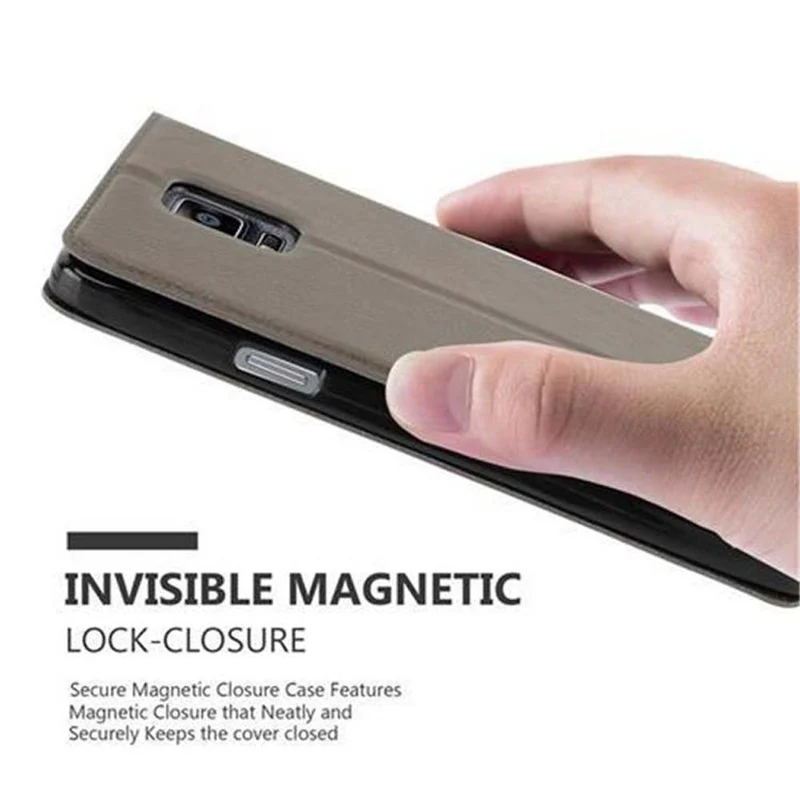 Cadorabo Hülle kompatibel mit Samsung Galaxy NOTE 4 Schutzhülle mit Magnetverschluss, Standfunktion und 2 Sichtfenstern