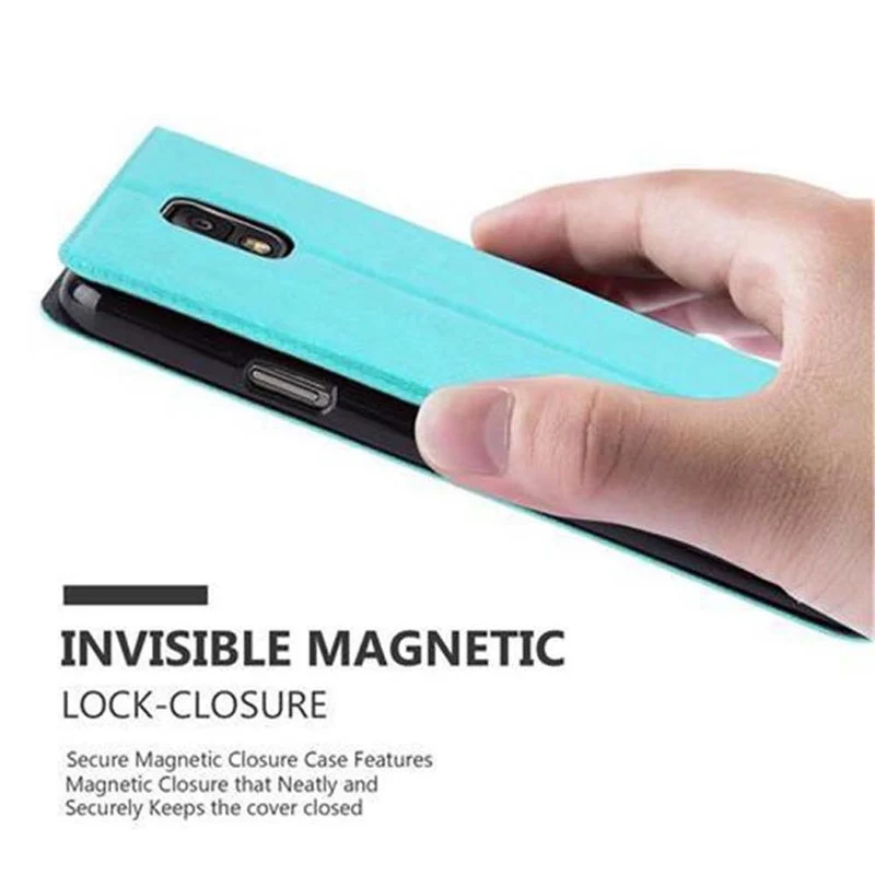 Cadorabo Hülle kompatibel mit Samsung Galaxy NOTE 3 Schutzhülle mit Magnetverschluss, Standfunktion und 2 Sichtfenstern