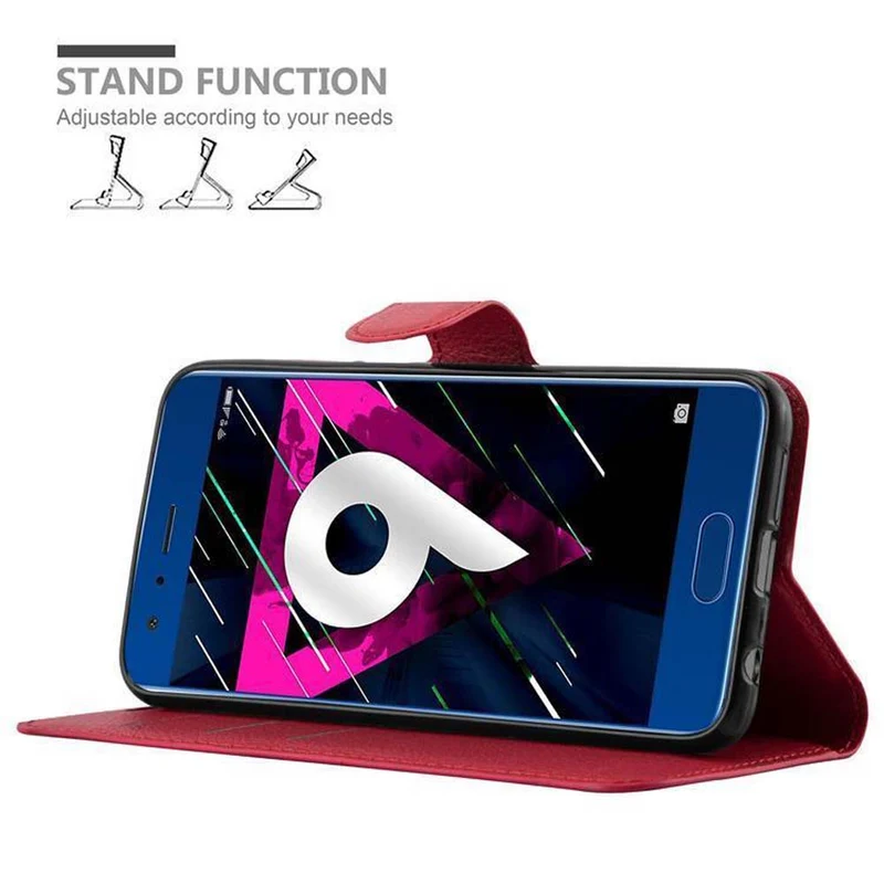 Cadorabo Hülle kompatibel mit Honor 9 Schutzhülle mit Magnetverschluss, Standfunktion und Kartenfach