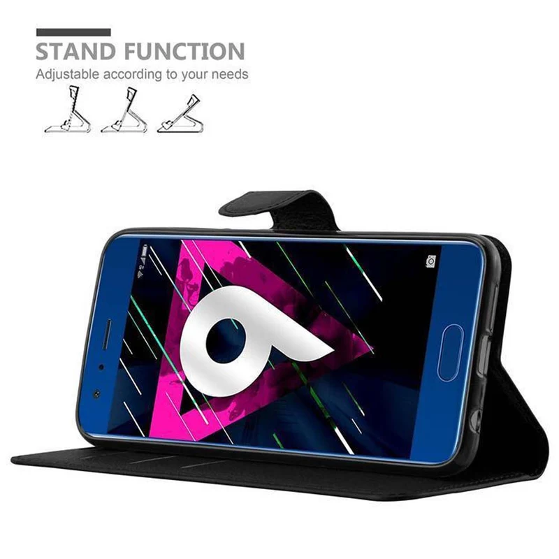 Cadorabo Hülle kompatibel mit Honor 9 Schutzhülle mit Magnetverschluss, Standfunktion und Kartenfach