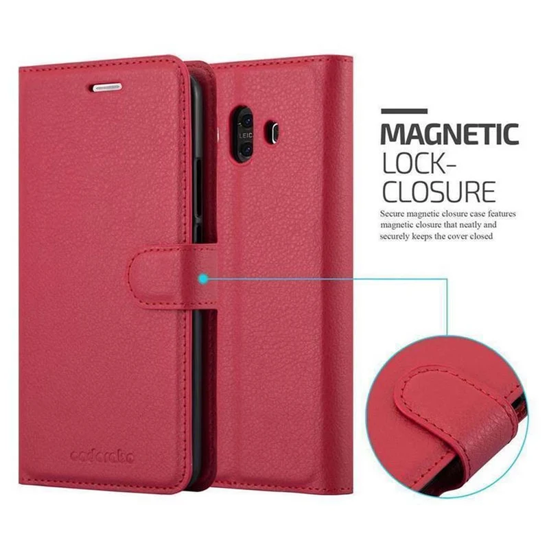 Cadorabo Hülle kompatibel mit Huawei MATE 10 / NOVA 2i Schutzhülle mit Magnetverschluss, Standfunktion und Kartenfach