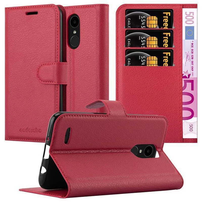 Cadorabo Hülle kompatibel mit LG K4 2017 Schutzhülle mit Magnetverschluss, Standfunktion und Kartenfach