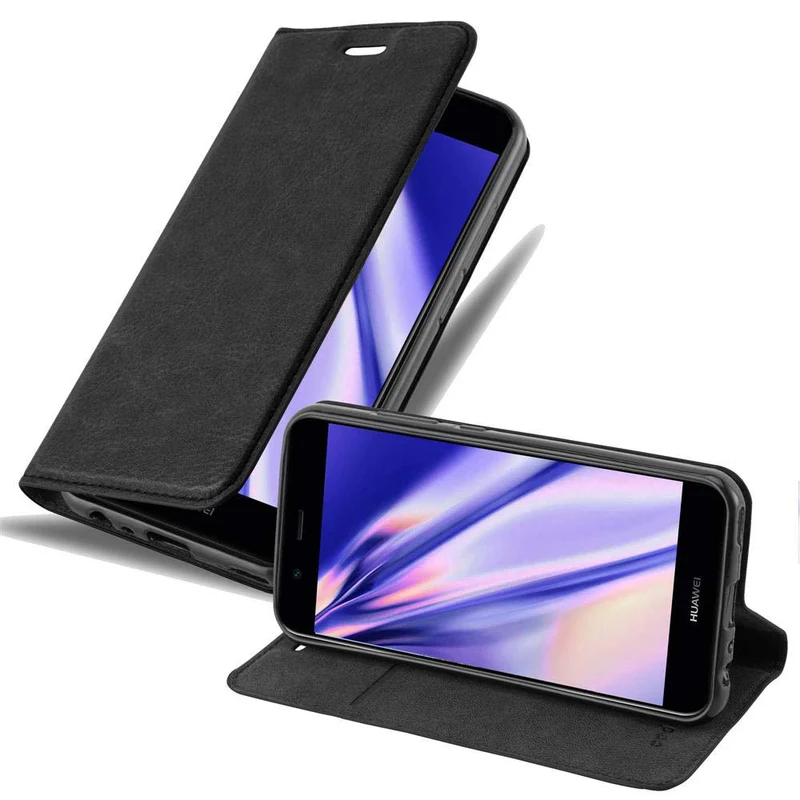 Cadorabo Hülle kompatibel mit Huawei NOVA 2 Schutzhülle mit Magnetverschluss, Standfunktion und Kartenfach
