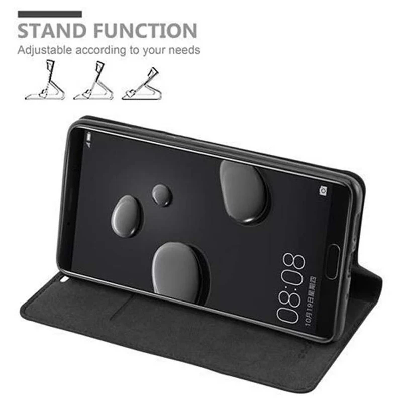 Cadorabo Hülle kompatibel mit Huawei MATE 10 / NOVA 2i Schutzhülle mit Magnetverschluss, Standfunktion und Kartenfach