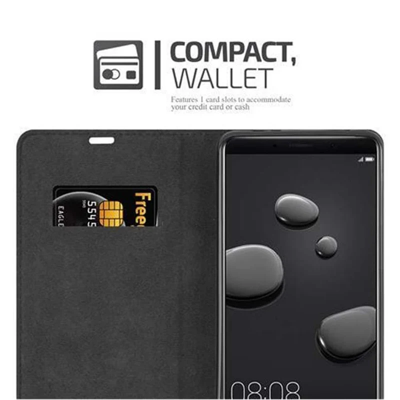 Cadorabo Hülle kompatibel mit Huawei MATE 10 / NOVA 2i Schutzhülle mit Magnetverschluss, Standfunktion und Kartenfach
