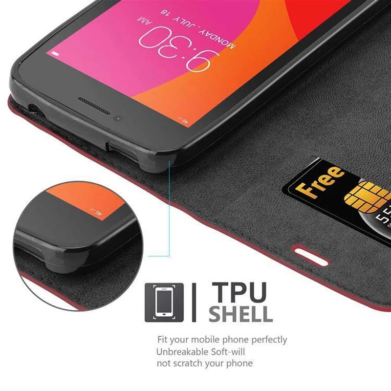 Cadorabo Hülle kompatibel mit Lenovo B Schutzhülle mit Magnetverschluss, Standfunktion und Kartenfach