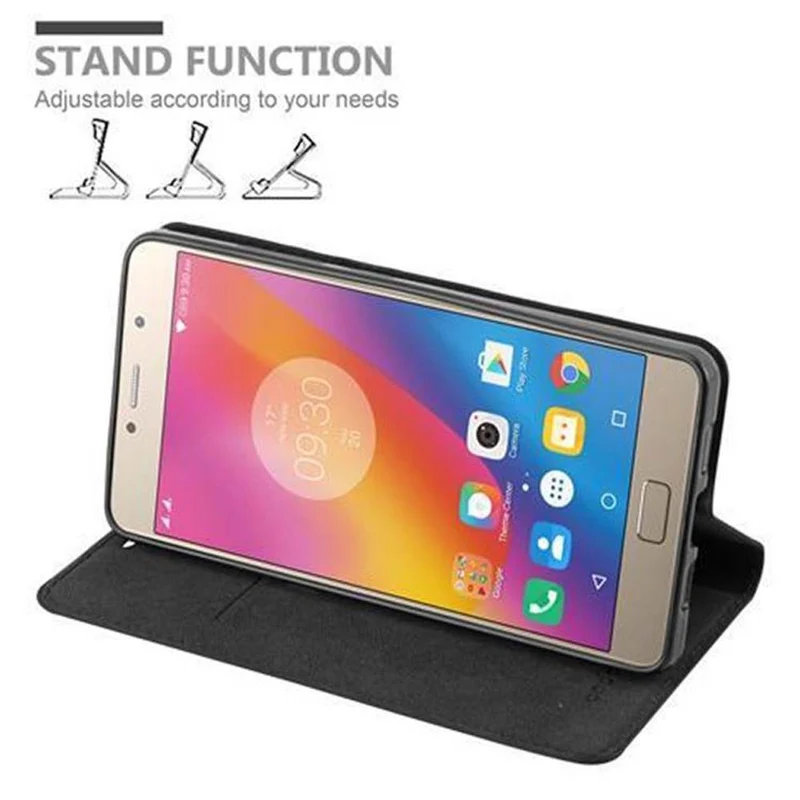 Cadorabo Hülle kompatibel mit Lenovo P2 Schutzhülle mit Magnetverschluss, Standfunktion und Kartenfach