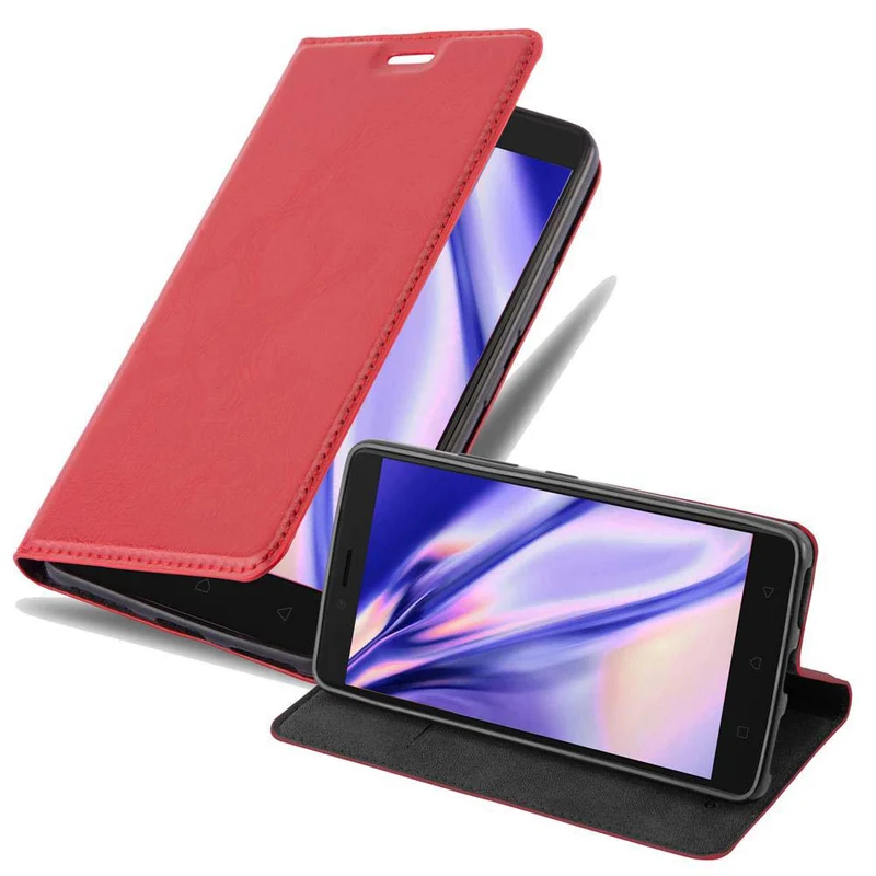 Cadorabo Hülle kompatibel mit Lenovo K6 NOTE Schutzhülle mit Magnetverschluss, Standfunktion und Kartenfach