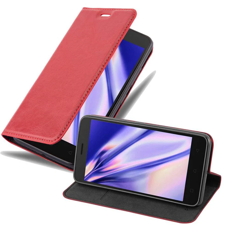 Cadorabo Hülle kompatibel mit Lenovo K6 / K6 POWER Schutzhülle mit Magnetverschluss, Standfunktion und Kartenfach