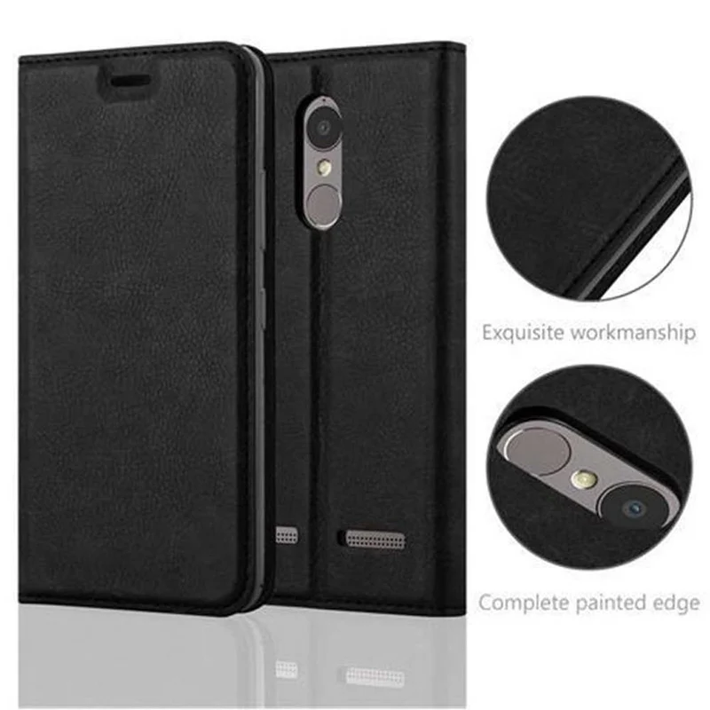 Cadorabo Hülle kompatibel mit Lenovo K6 / K6 POWER Schutzhülle mit Magnetverschluss, Standfunktion und Kartenfach