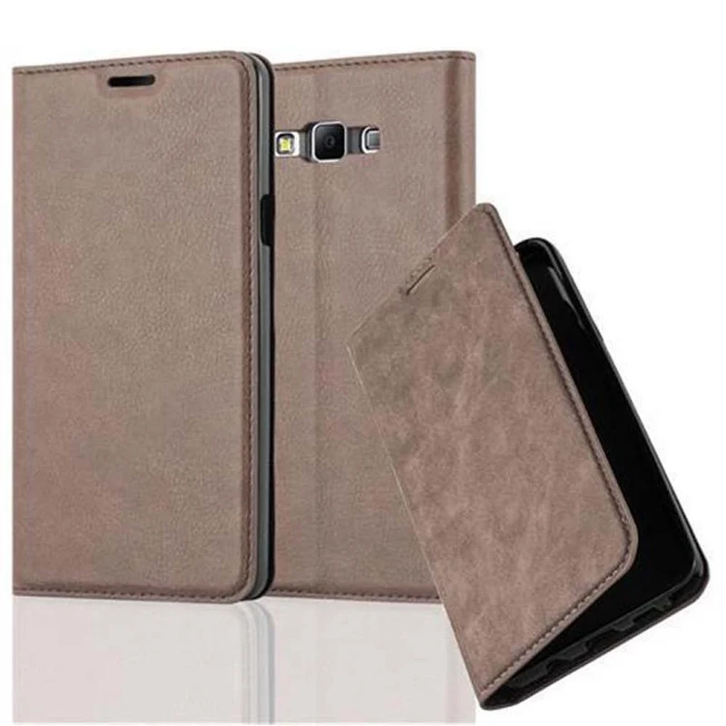 Cadorabo Hülle kompatibel mit Samsung Galaxy A7 2015 Schutzhülle mit Magnetverschluss, Standfunktion und Kartenfach