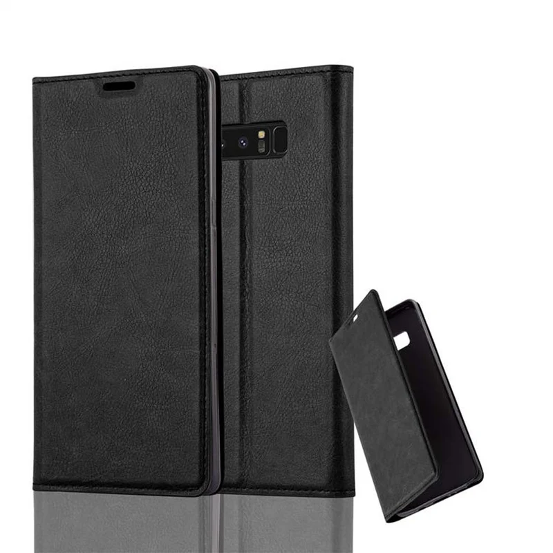 Cadorabo Hülle kompatibel mit Samsung Galaxy NOTE 8 Schutzhülle mit Magnetverschluss, Standfunktion und Kartenfach