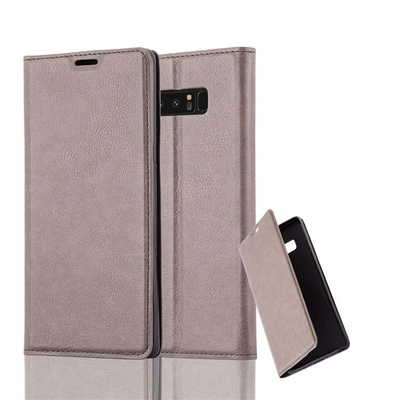 Cadorabo Hülle kompatibel mit Samsung Galaxy NOTE 8 Schutzhülle mit Magnetverschluss, Standfunktion und Kartenfach