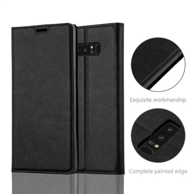 Cadorabo Hülle kompatibel mit Samsung Galaxy NOTE 8 Schutzhülle mit Magnetverschluss, Standfunktion und Kartenfach