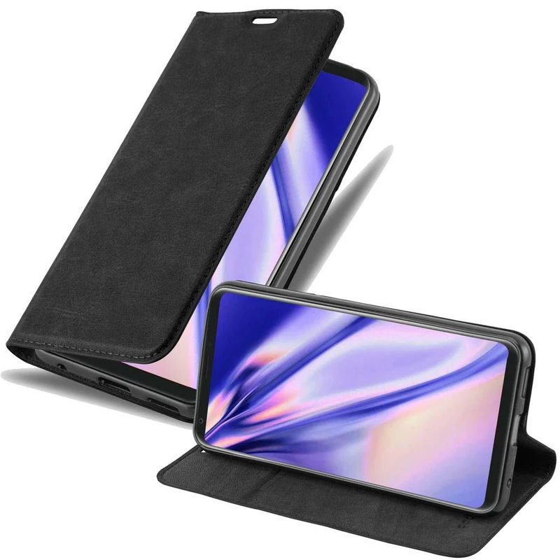 Cadorabo Hülle kompatibel mit LG V30 / V30+ / V30S / V30S+ Schutzhülle mit Magnetverschluss, Standfunktion und Kartenfach
