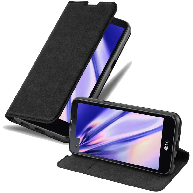 Cadorabo Hülle kompatibel mit LG X SCREEN Schutzhülle mit Magnetverschluss, Standfunktion und Kartenfach
