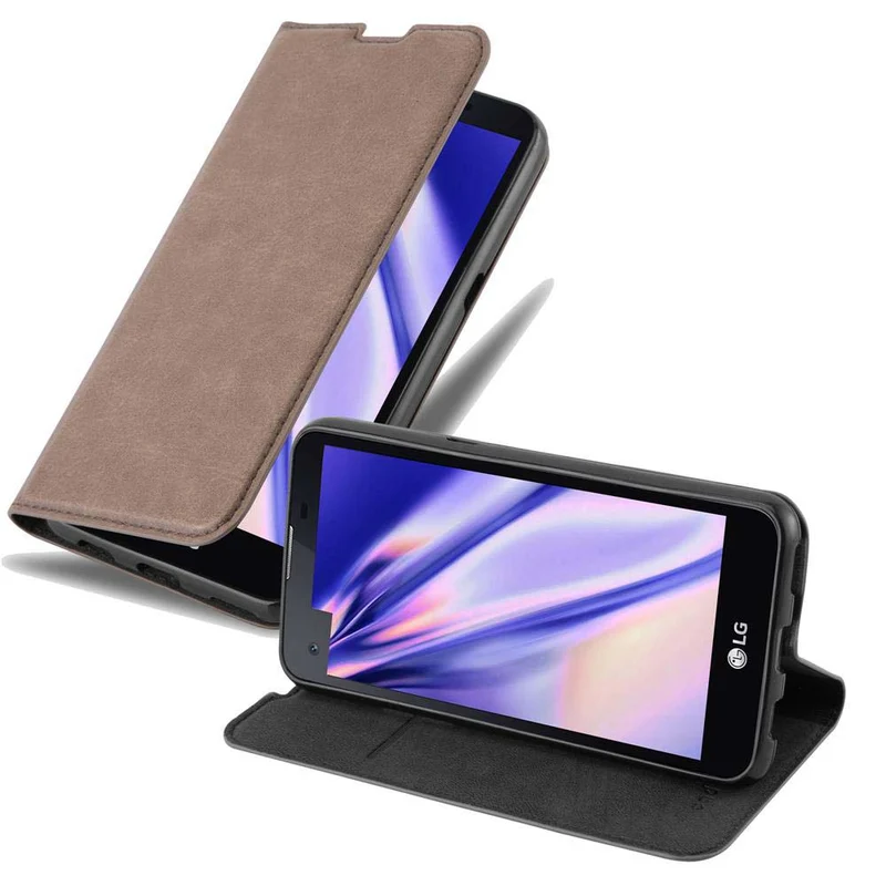 Cadorabo Hülle kompatibel mit LG X SCREEN Schutzhülle mit Magnetverschluss, Standfunktion und Kartenfach