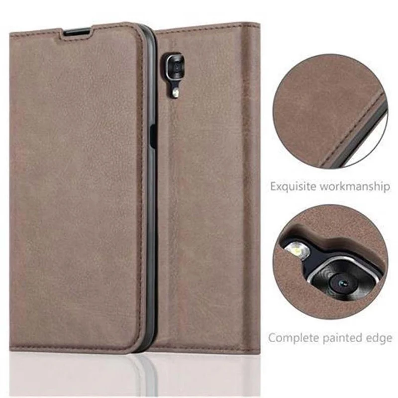Cadorabo Hülle kompatibel mit LG X SCREEN Schutzhülle mit Magnetverschluss, Standfunktion und Kartenfach