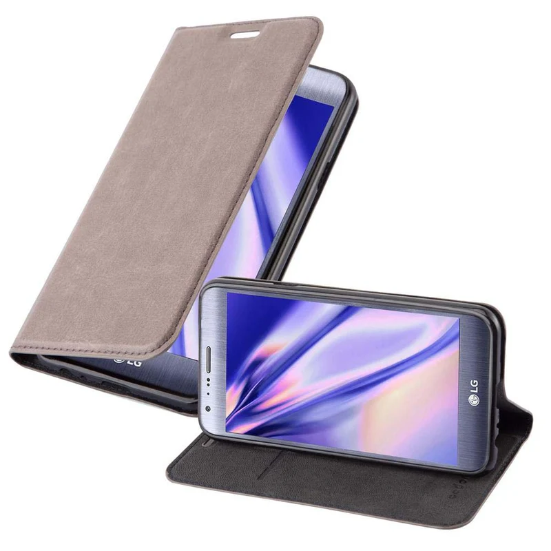 Cadorabo Hülle kompatibel mit LG X CAM Schutzhülle mit Magnetverschluss, Standfunktion und Kartenfach