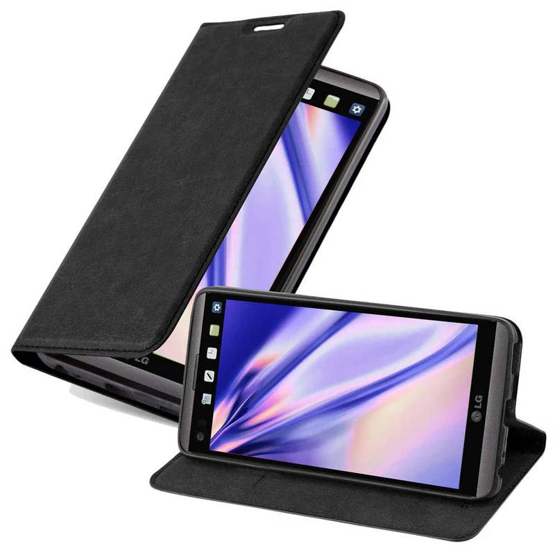 Cadorabo Hülle kompatibel mit LG V20 Schutzhülle mit Magnetverschluss, Standfunktion und Kartenfach