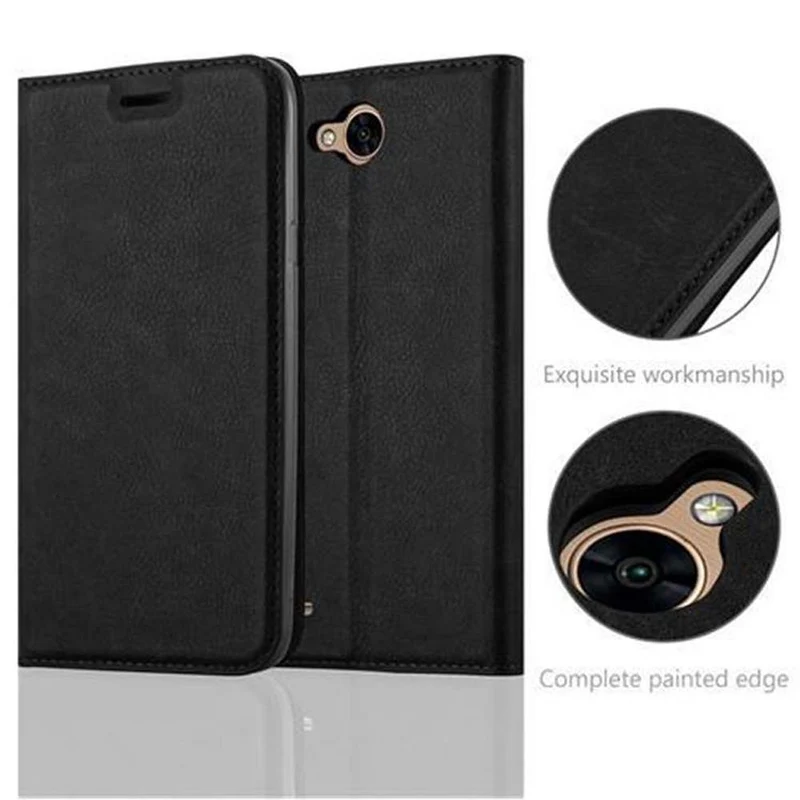 Cadorabo Hülle kompatibel mit LG X POWER 2 Schutzhülle mit Magnetverschluss, Standfunktion und Kartenfach
