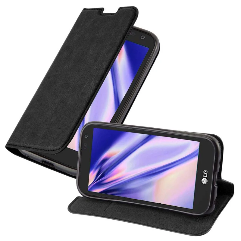 Cadorabo Hülle kompatibel mit LG K3 2017 Schutzhülle mit Magnetverschluss, Standfunktion und Kartenfach