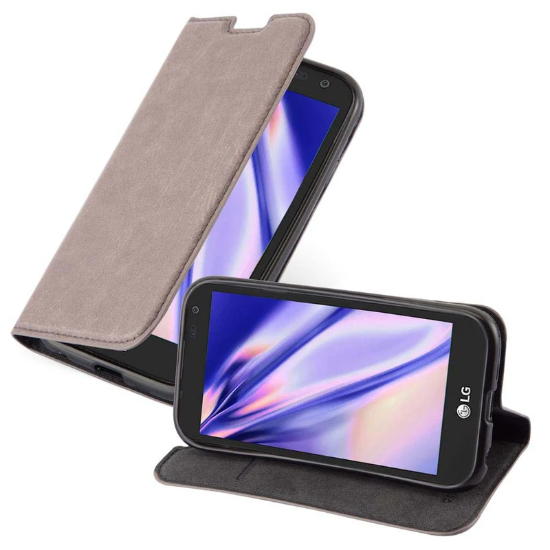 Cadorabo Hülle kompatibel mit LG K3 2017 Schutzhülle mit Magnetverschluss, Standfunktion und Kartenfach