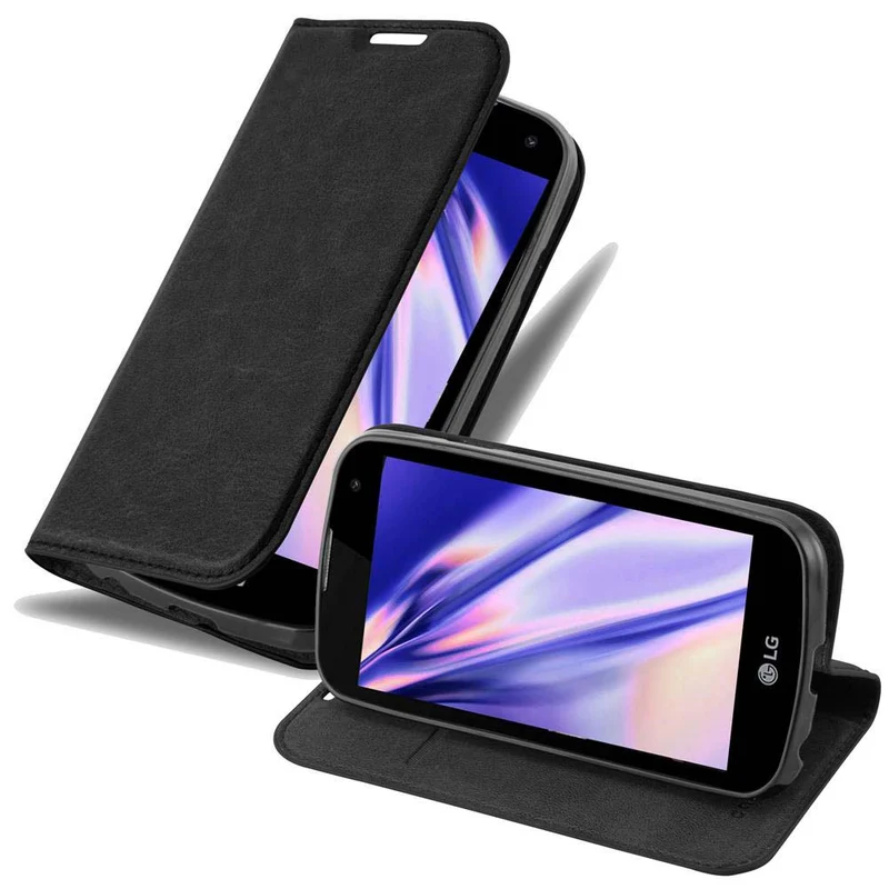 Cadorabo Hülle kompatibel mit LG K3 2016 Schutzhülle mit Magnetverschluss, Standfunktion und Kartenfach
