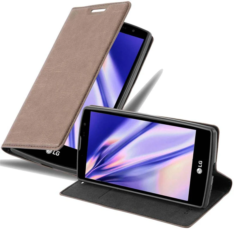 Cadorabo Hülle kompatibel mit LG G4C / G4 MINI / MAGNA Schutzhülle mit Magnetverschluss, Standfunktion und Kartenfach