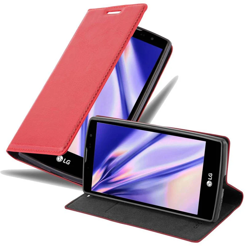 Cadorabo Hülle kompatibel mit LG G4C / G4 MINI / MAGNA Schutzhülle mit Magnetverschluss, Standfunktion und Kartenfach