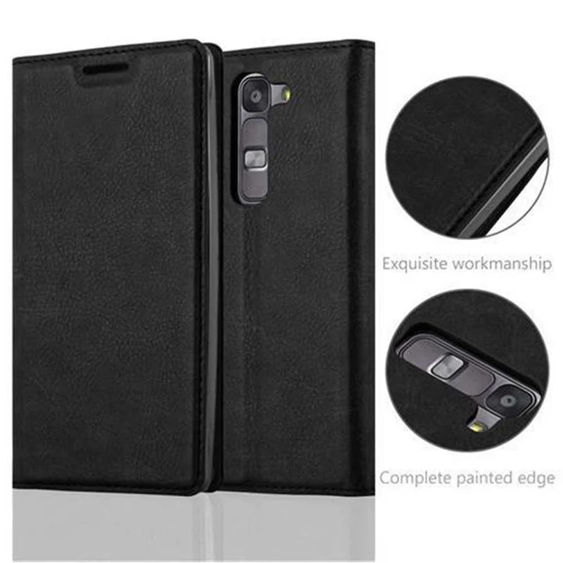 Cadorabo Hülle kompatibel mit LG G4C / G4 MINI / MAGNA Schutzhülle mit Magnetverschluss, Standfunktion und Kartenfach