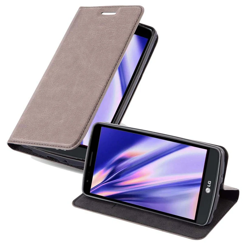 Cadorabo Hülle kompatibel mit LG G3 STYLUS Schutzhülle mit Magnetverschluss, Standfunktion und Kartenfach