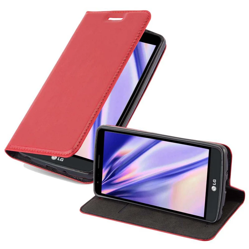 Cadorabo Hülle kompatibel mit LG G3 STYLUS Schutzhülle mit Magnetverschluss, Standfunktion und Kartenfach