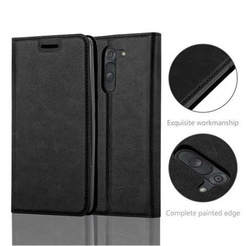 Cadorabo Hülle kompatibel mit LG G3 STYLUS Schutzhülle mit Magnetverschluss, Standfunktion und Kartenfach
