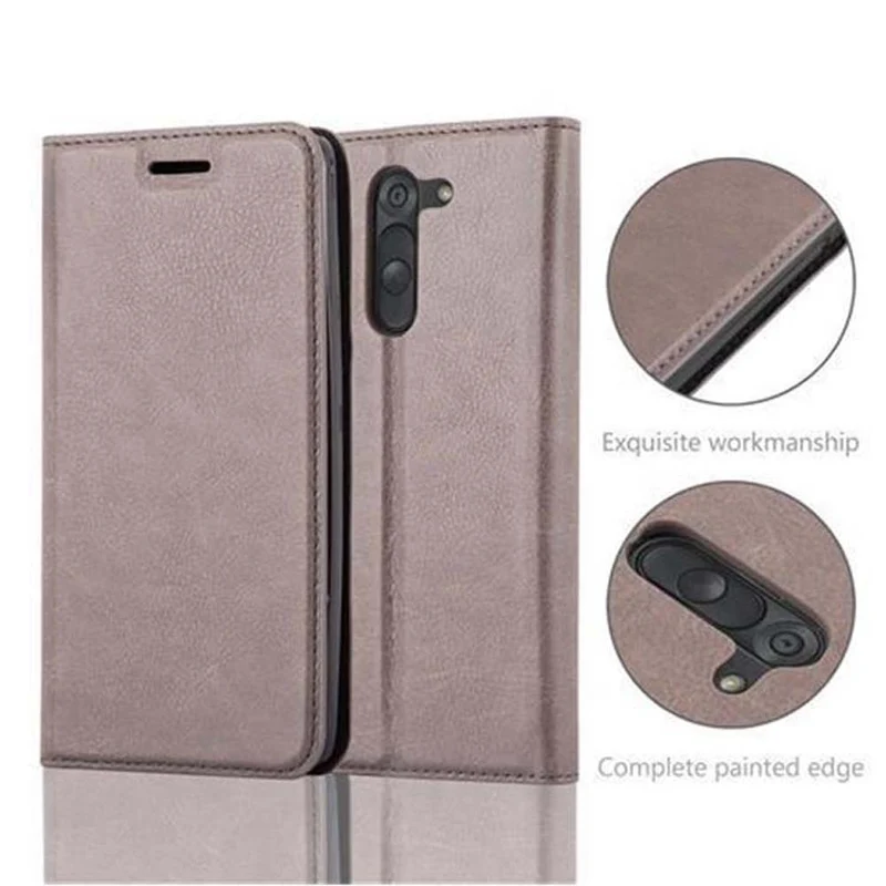 Cadorabo Hülle kompatibel mit LG G3 STYLUS Schutzhülle mit Magnetverschluss, Standfunktion und Kartenfach