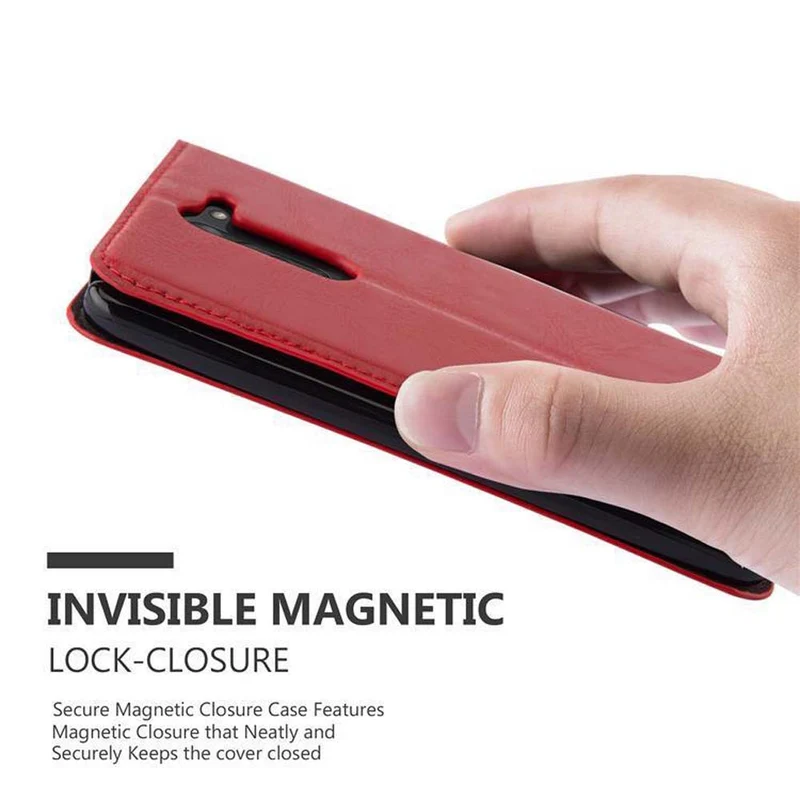 Cadorabo Hülle kompatibel mit LG G3 STYLUS Schutzhülle mit Magnetverschluss, Standfunktion und Kartenfach