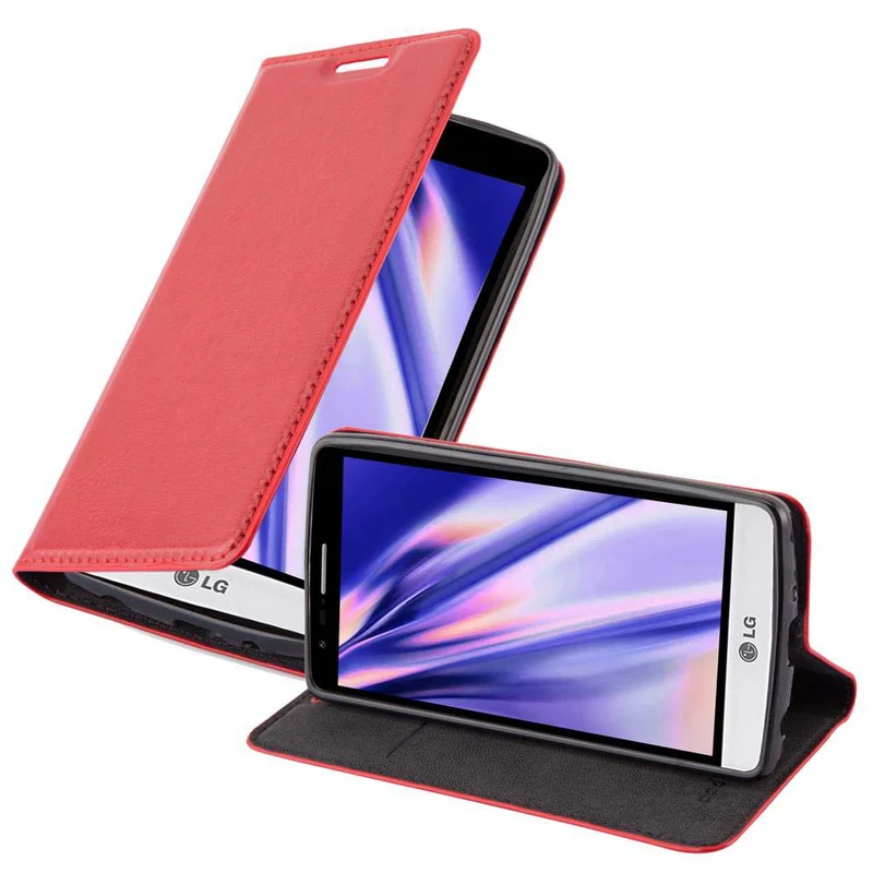 Cadorabo Hülle kompatibel mit LG G3 MINI / G3 S Schutzhülle mit Magnetverschluss, Standfunktion und Kartenfach
