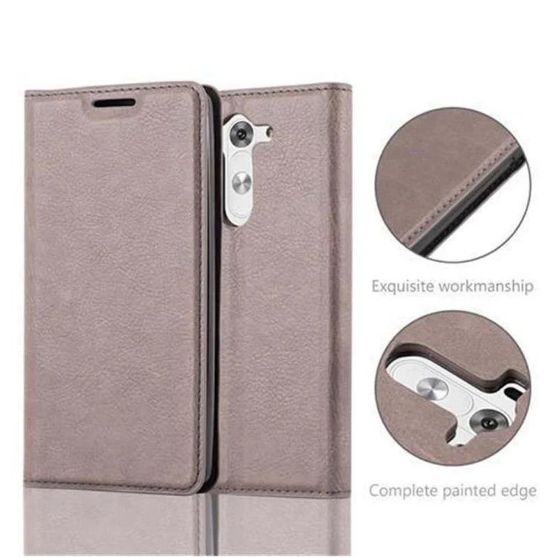 Cadorabo Hülle kompatibel mit LG G3 MINI / G3 S Schutzhülle mit Magnetverschluss, Standfunktion und Kartenfach