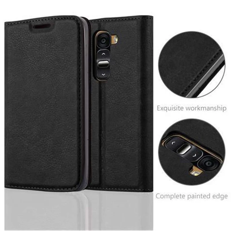 Cadorabo Hülle kompatibel mit LG G2 MINI Schutzhülle mit Magnetverschluss, Standfunktion und Kartenfach