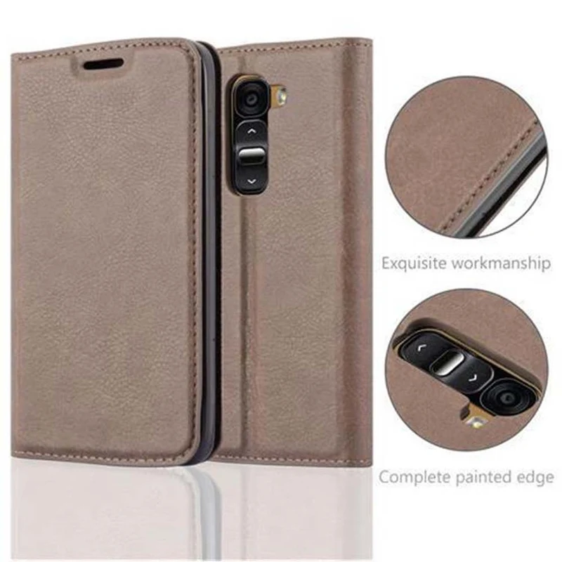 Cadorabo Hülle kompatibel mit LG G2 MINI Schutzhülle mit Magnetverschluss, Standfunktion und Kartenfach